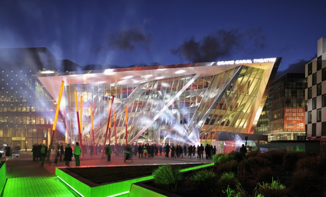 Grand Canal Square Theatre in Dublin/Ireland