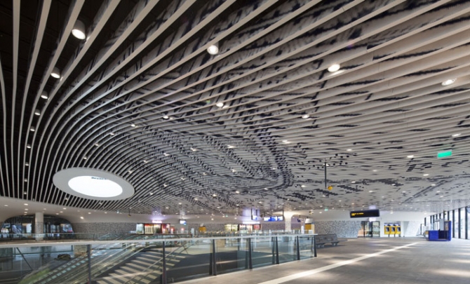 Railway Station in Delft, Netherlands
